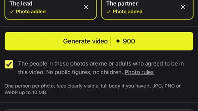 Press Generate, then pick it up in My videos